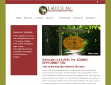 Tablet Screenshot of laurelequine.com